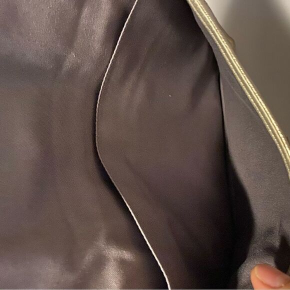 COACH Legacy Leather Gold Metallic iPad Clutch large 9x11.5 - Picture 9 of 12